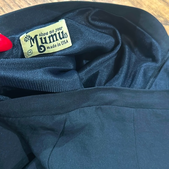 Show me your Mumu flowy mini skirt black size Medium - Picture 2 of 4